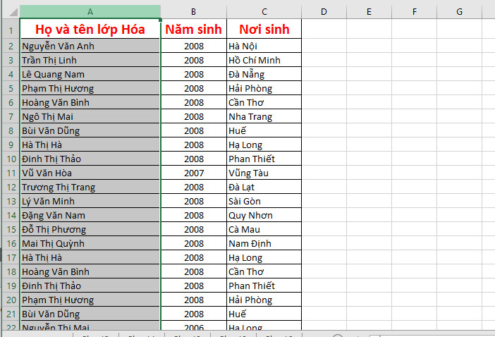 Cách chia ô trên Excel thành nhiều ô cực đơn giản