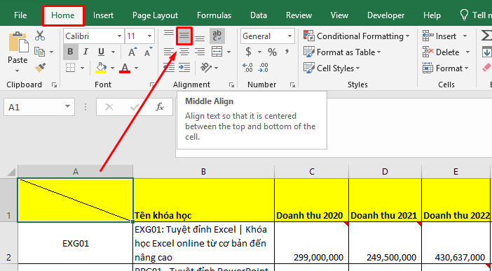 Cách chia ô trên Excel thành nhiều ô cực đơn giản