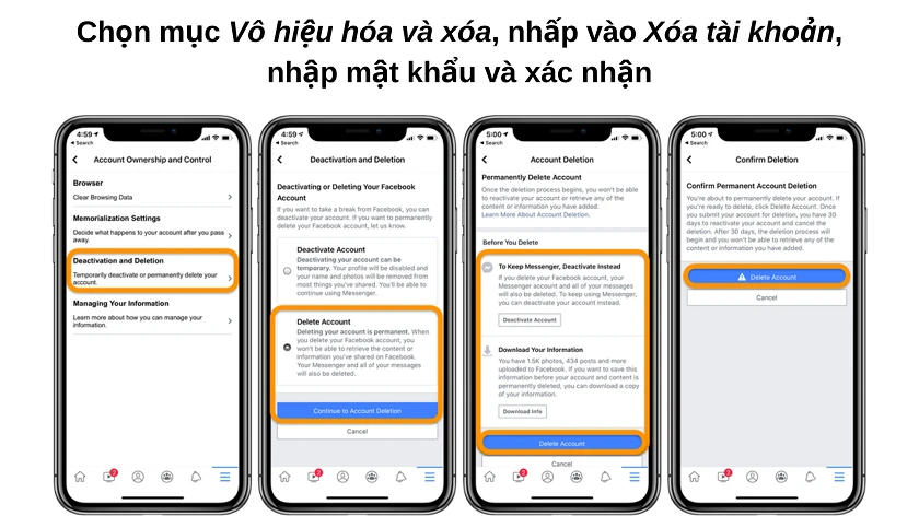 Những cách xóa tài khoản Facebook vĩnh viễn ngay lập tức