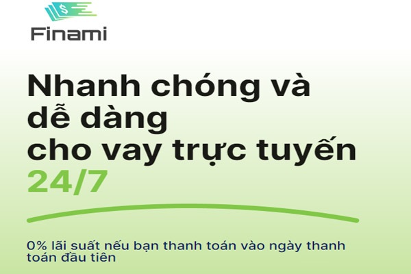 Finami vay tiền online nhanh đến 10 triệu chỉ bằng CMND trong vòng 14 phút