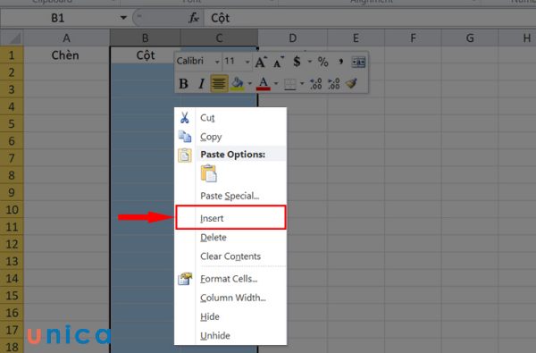 Cách chèn thêm hàng thêm cột trong Excel đơn giản nhất