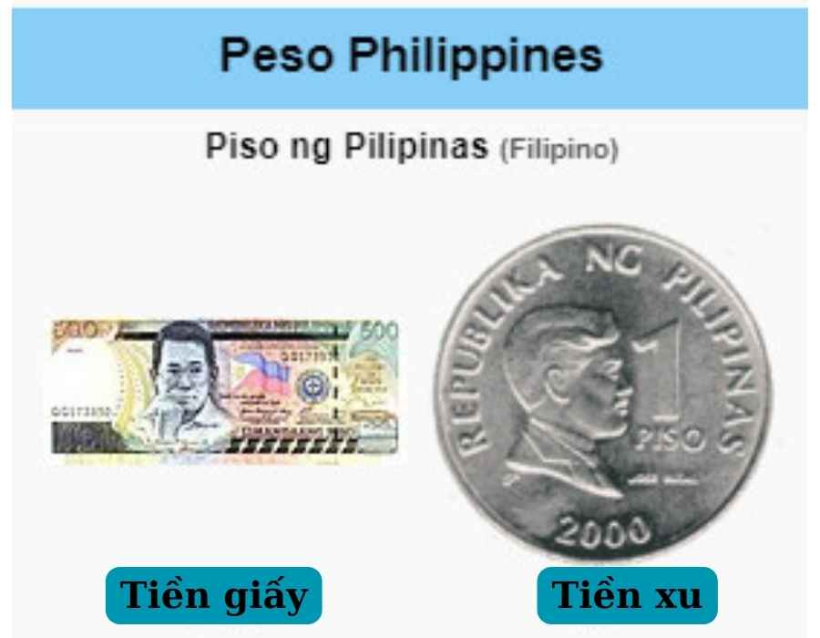 Mệnh giá tiền Philippines và các thông tin cần lưu ý