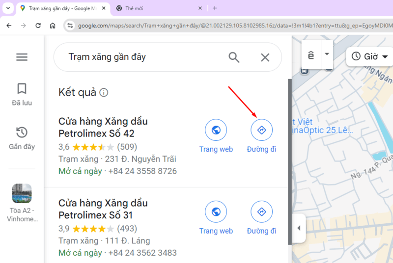 3 cách tìm cây xăng gần đây 24/24 trên Google Maps cực dễ