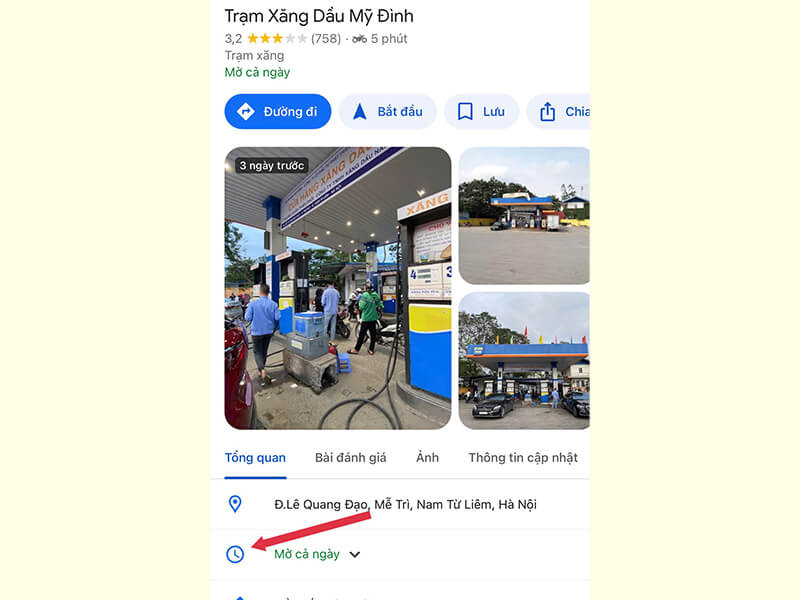 3 cách tìm cây xăng gần đây 24/24 trên Google Maps cực dễ