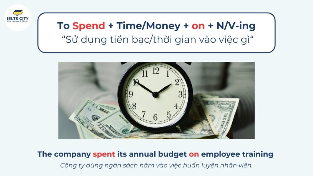 Spend đi với giới từ gì là chính xác nhất?