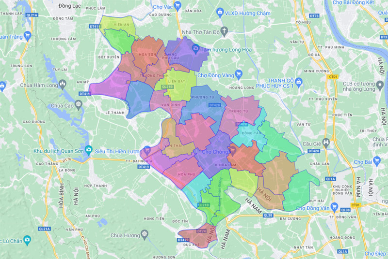 Danh sách các quận huyện, thị xã ở Hà Nội [Mới nhất 2025]