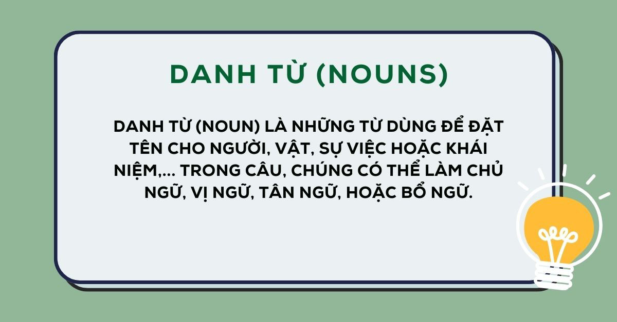 Cách nhận biết danh từ, tính từ, động từ và trạng từ trong tiếng Anh