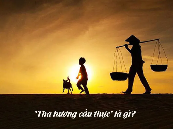 Giải thích ý nghĩa câu thành ngữ ‘Tha hương cầu thực’ diễn tả thực trạng nào trong cuộc sống