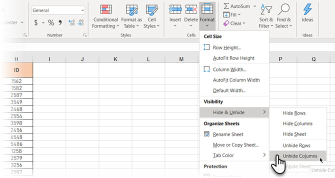 Hướng dẫn cách ẩn và hiển thị các dữ liệu trong Microsoft Excel