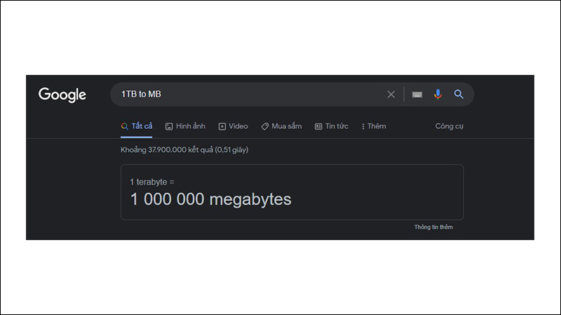 1TB bằng bao nhiêu GB, MB, KB, byte? Cách quy đổi TB