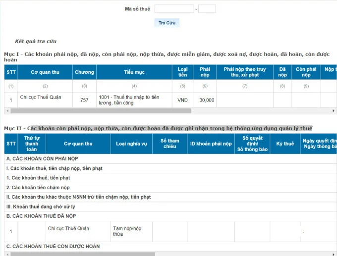 Cách tra cứu chứng từ khấu trừ thuế TNCN và thuế TNCN đã nộp mới nhất 2024